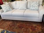 Beautiful blueish gray sofa couch