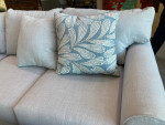 Beautiful blueish gray sofa couch