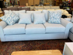 Beautiful blueish gray sofa couch