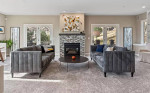 beautiful grey velvet sofa EUC