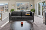 beautiful grey velvet sofa EUC