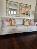 Linen sofa