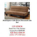 DESIGNER SOFA BED & SLEEPER SOFA SALE - 10 STYLES - STARTING AT