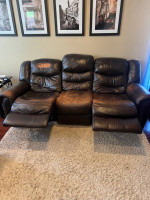 Leather Recliner Sofa / Couch
