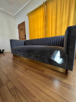 Mid Century Modern Velvet Sofa