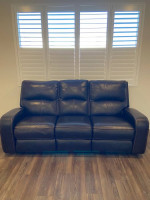 Leather Recliner Sofa