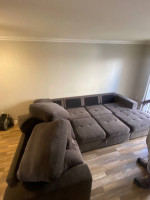 Huge grey sleeper sleeper sofa
