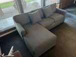 LIKE-NEW GRAY SOFA with REVERSIBLE CHASE