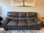 Black sofa and love seat