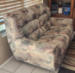 Love Seat (Couch, Sofa) 6' light grey fabric