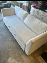 Gorgeous White Boucle Sofa bed