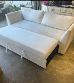 Gorgeous White Boucle Sofa bed