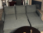 Gray sleeper sofa (queen size)