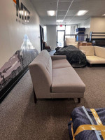 MAKE OFFER Benchmade Tyler Modern Gray Tufted Back Sofa Couch
