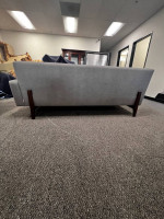 MAKE OFFER Benchmade Tyler Modern Gray Tufted Back Sofa Couch