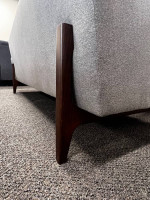 MAKE OFFER Benchmade Tyler Modern Gray Tufted Back Sofa Couch
