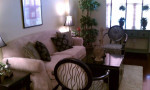 Grey and Black Armchairs and Sofa