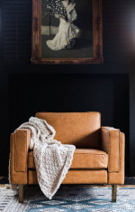 Sofa, Armchair, and Ottoman set (Vegan Leather), Albany Park Brand