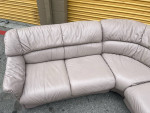 *FREE DELIVERY* Leather Beige U-Shaped Sectional Sofa 3 poeces