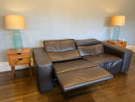 Natuzzi Italian Leather Electric Motion Reclining Sofa