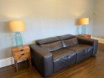 Natuzzi Italian Leather Electric Motion Reclining Sofa