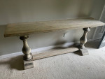 A beautiful side table restoration hardware sofa table