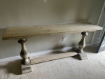 A beautiful side table restoration hardware sofa table