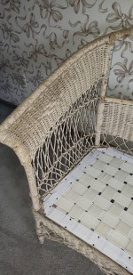 Antique Wicker Sofa