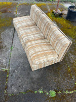 Mid Century Plaid Modular Sofa/Seats