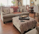 Sofa and love seat with ottoman