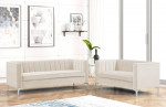 Velvet Accent Chair Loveseat Contemporary Sofa Home Theater Seating Upholstered