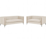 Velvet Accent Chair Loveseat Contemporary Sofa Home Theater Seating Upholstered