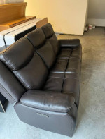 Costco Leather Power Recliner Sofa