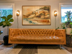 Real Leather Tufted Sofa - West Elm