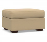 Pottery Barn Sofa with Reversible Chaise & Ottoman