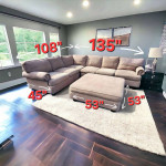 Big Sectional Sofa and Ottoman