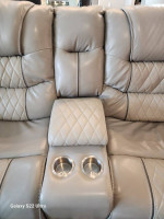 Find top grain Italian leather oversized sofa recliners