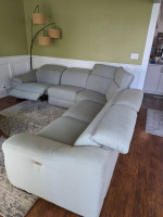 Comy Fabric Sofa w electric recliner,
