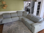 Comy Fabric Sofa w electric recliner,