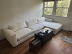 (New) Crate & Barrel Oceanside 2-Piece Right-Arm Chaise Sectional Sofa