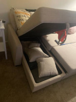Areebe 85” Wide reversible sleeper sofa