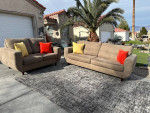 Sofa and loveseat