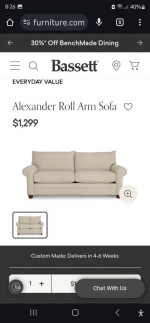 Bassett sofa and love seat