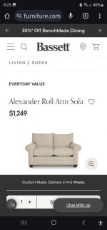 Bassett sofa and love seat