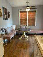 Sofa, Benches, Bed, Barstools, Chairs, Pillows Lamps etc