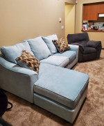 Two Piece L Shaped Sofa