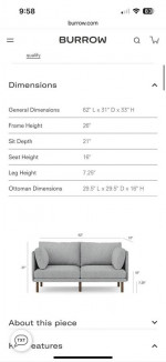 Burrow Field 2 seater modular sofa