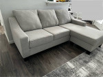 Sofa Couch w/Chaise - Like New OBO