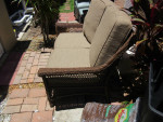 Wicker double outdoor Patio Sofa
