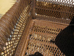 Wicker double outdoor Patio Sofa